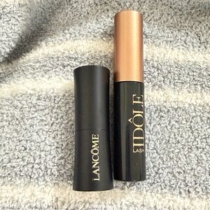 Idôle Lash Mascara and Lipstick Set Travel Set 196 French Touch Lipstick New